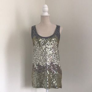 Rare! J.Crew sample sale sequin tank.